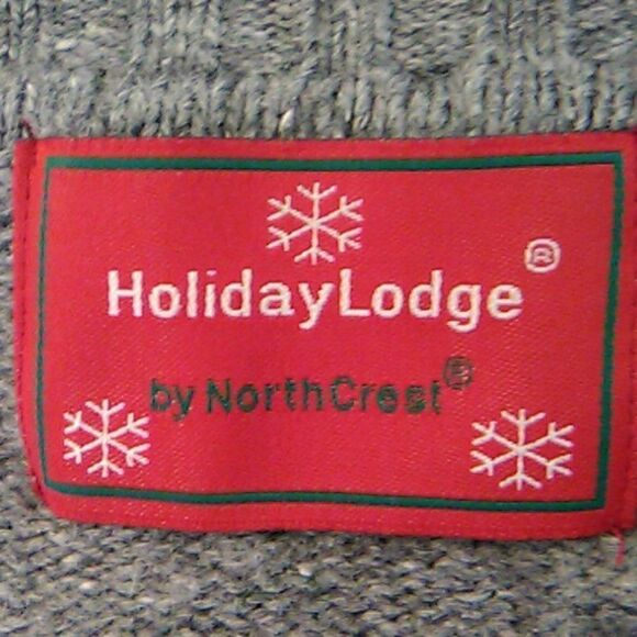 Vintage Holiday Lodge Embroidered Cardigan Sweater Twee - Picture 8 of 14